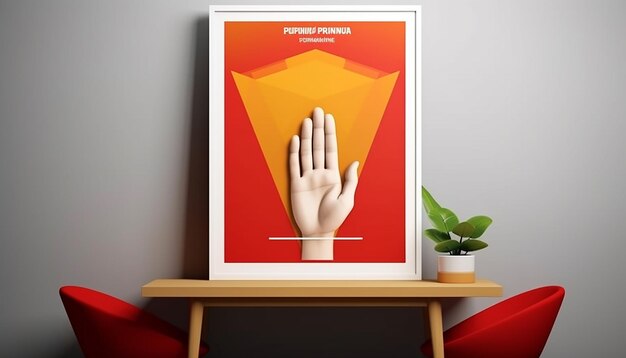 Diseño de carteles Minimal 3D de la promesa juvenil Sumpah Pemuda