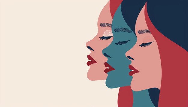 Diseño de carteles mínimos para el Día de la Mujer