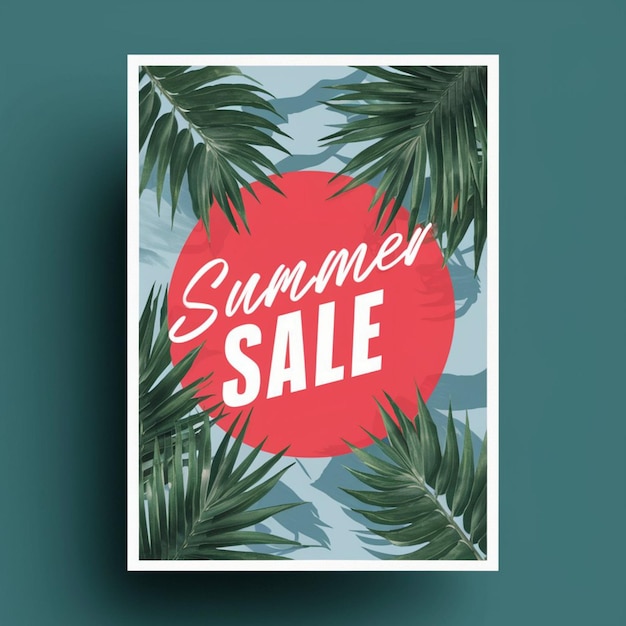 Diseño de carteles para la venta de verano