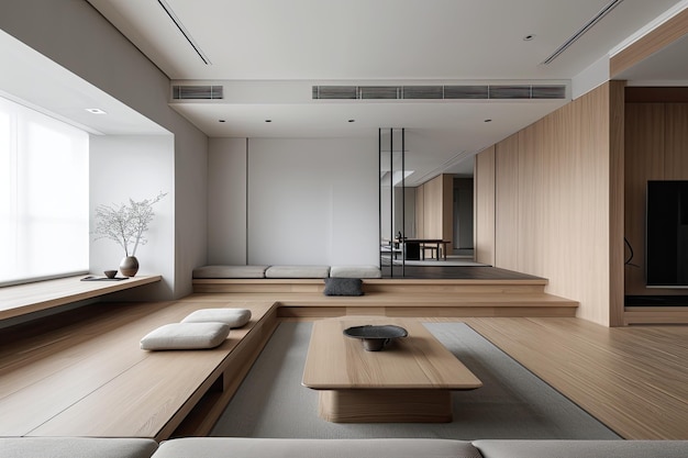 Diseño de casa minimalista Simplicidad en su núcleo Abrazando la esencia de la elegancia y el refinamiento