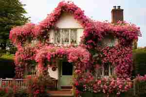 Foto diseño de casas florales