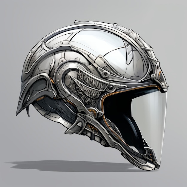 Diseño de casco de fantasía realista 4 inspirado en Elden Ring y Final Fantasy