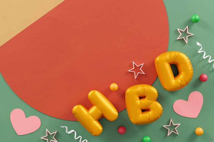 Foto diseño de celebración de feliz cumpleaños para carteles o pancartas de tarjetas de felicitación