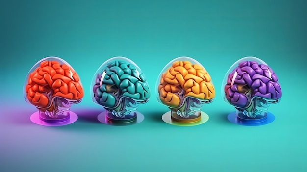 Diseño de cerebros médicos en estilo abstracto Tecnología médica Tecnología de medicina Concepto de salud de medicina Concepto de farmacia Elemento de diseño