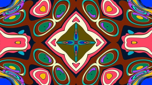 un diseño en un círculo de colores
