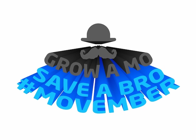 Diseño de citas de concienciación de Movember