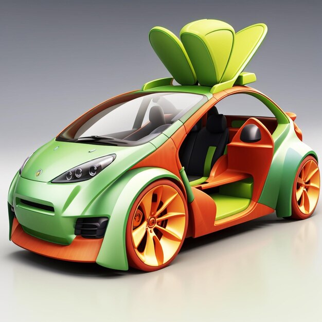 Diseño de coche futurista.