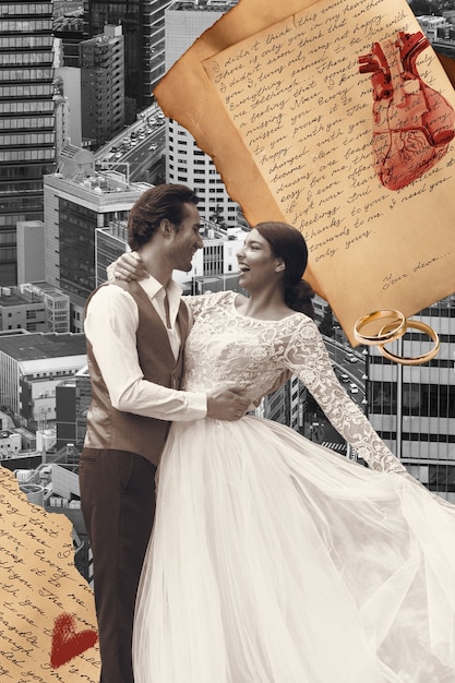 Diseño de collage para bodas