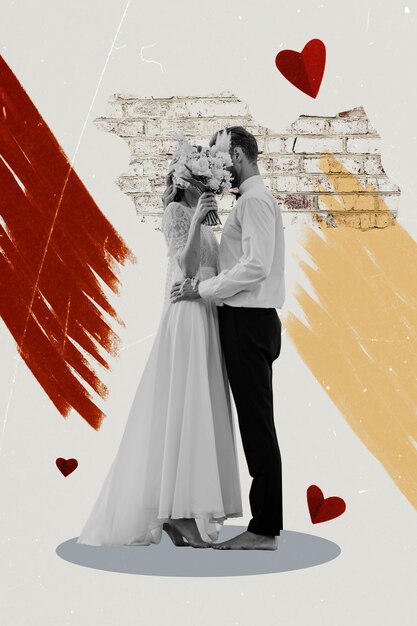 Foto diseño de collage para bodas