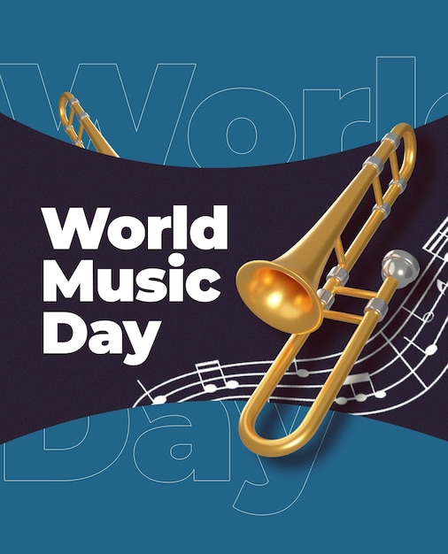 Foto diseño de collage para el día mundial de la música