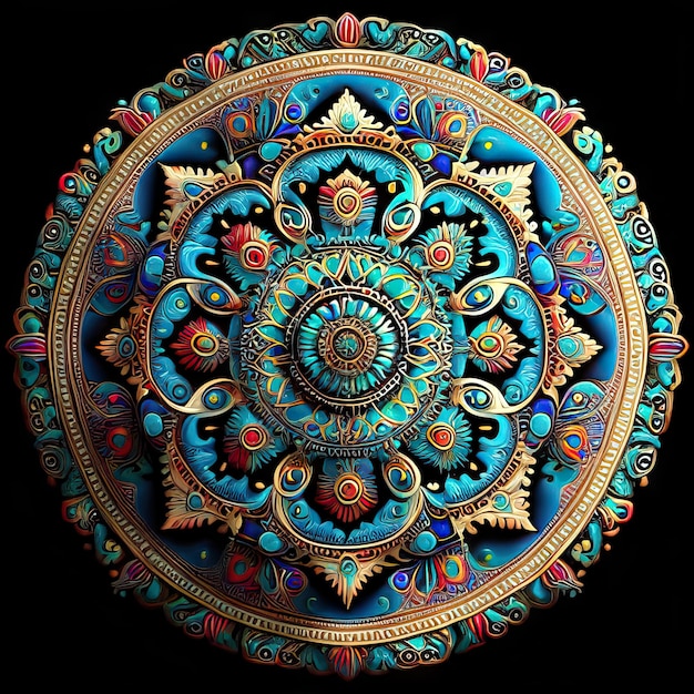 Diseño de colores mandala.