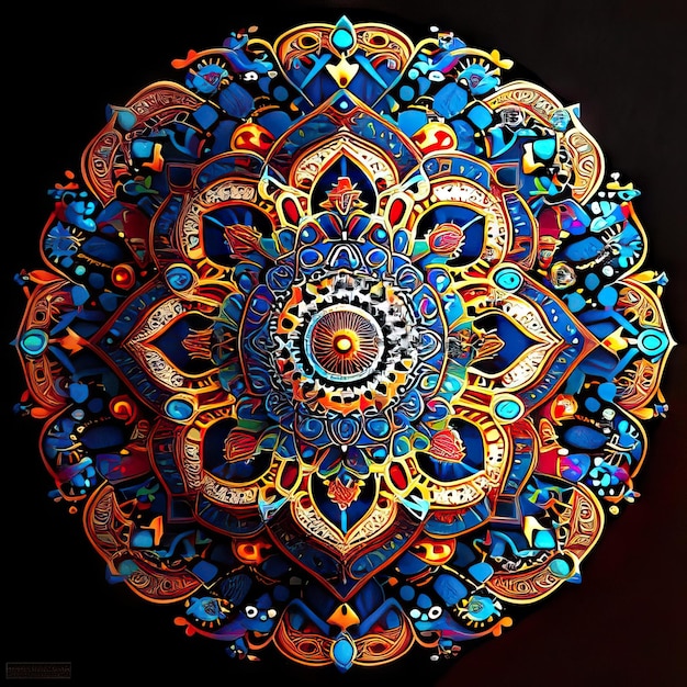 Diseño de colores mandala.