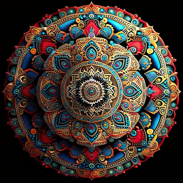 Diseño de colores mandala.