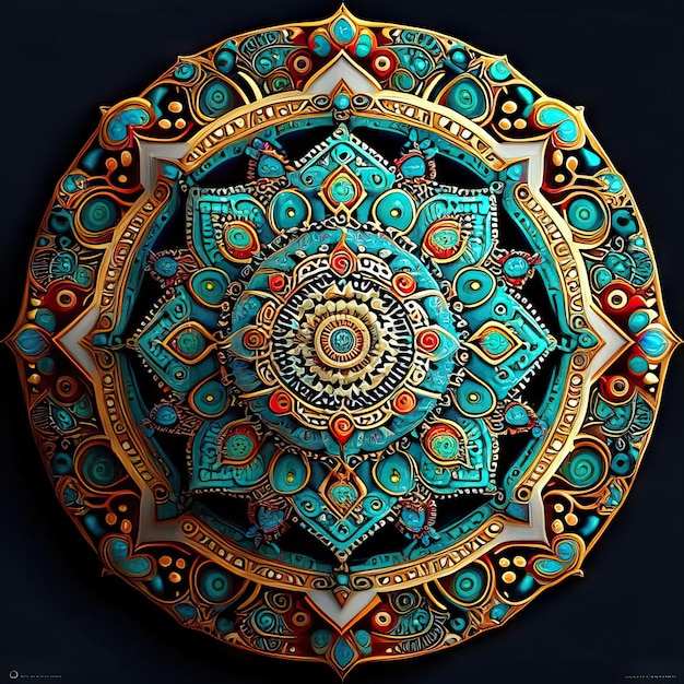 Diseño de colores mandala.