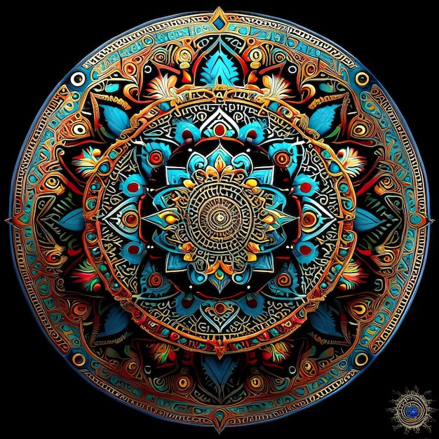 Diseño de colores mandala.