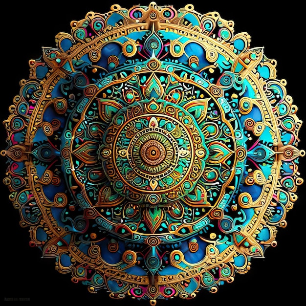 Diseño de colores mandala.