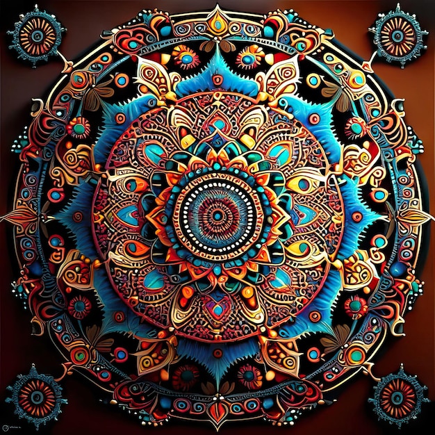 Diseño de colores mandala.