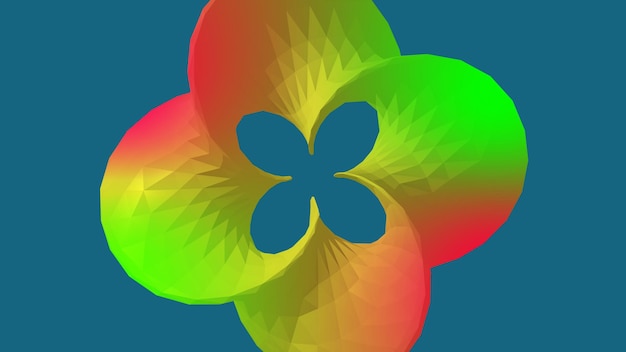 Un diseño colorido de atomsflower