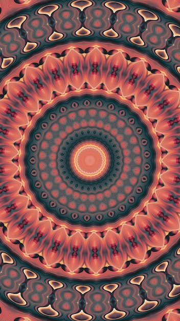 un diseño colorido con un círculo de flores