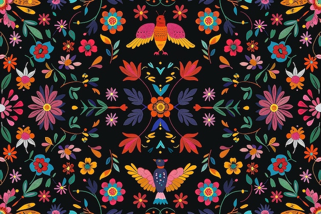 un diseño colorido de la colección de bordados por persona