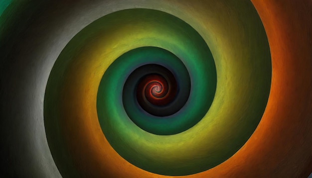 Foto un diseño colorido con un diseño en espiral