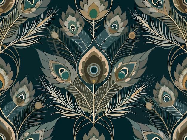 un diseño colorido con un fondo dorado y verde