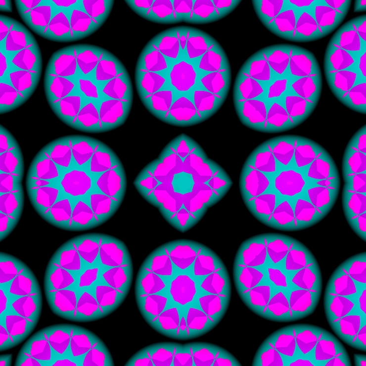 Foto un diseño colorido con un fondo púrpura con una flor verde y rosa