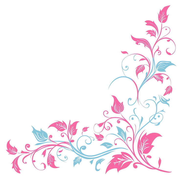Foto un diseño colorido con un patrón floral en él