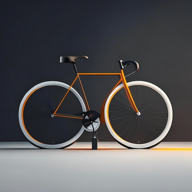 Diseño de concepto de bicicleta moderna futurista IA generativa