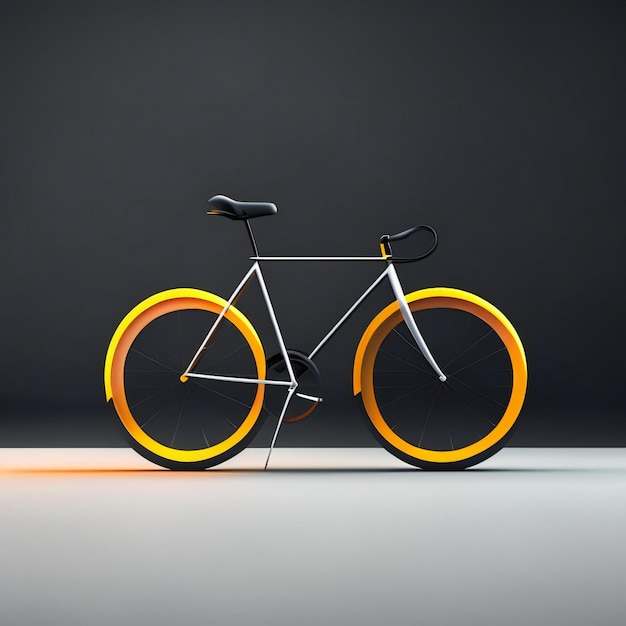 Diseño de concepto de bicicleta moderna futurista IA generativa