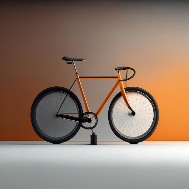 Diseño de concepto de bicicleta moderna futurista IA generativa