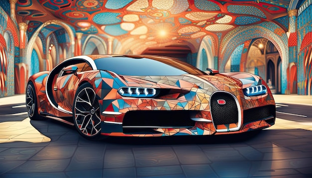 Diseño de concepto personalizado de Bugatti