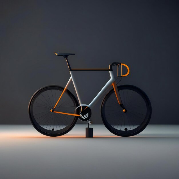 Diseño conceptual de bicicletas modernas futuristas IA generativa