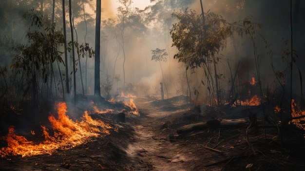 Diseño conceptual de fuego y hielo