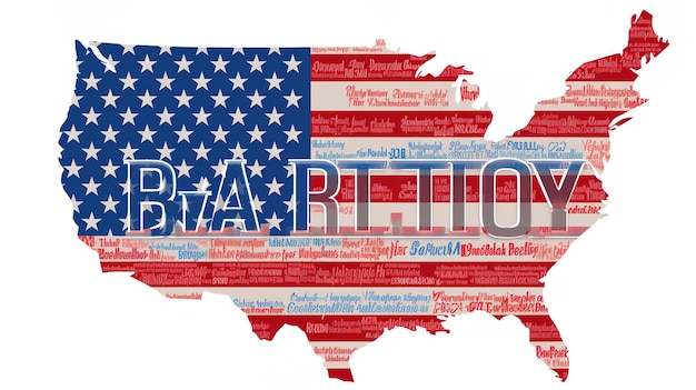 Foto diseño conceptual vectorial para el día del patriota con la bandera de estados unidos, velas y texto 
