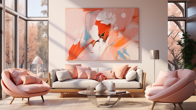 Foto diseño contemporáneo de la chimenea de la sala de estar con muebles y decoración interiores modernos y brillantes