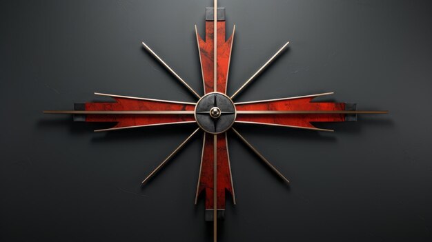 diseño de cruz modernista minimalista ai generado
