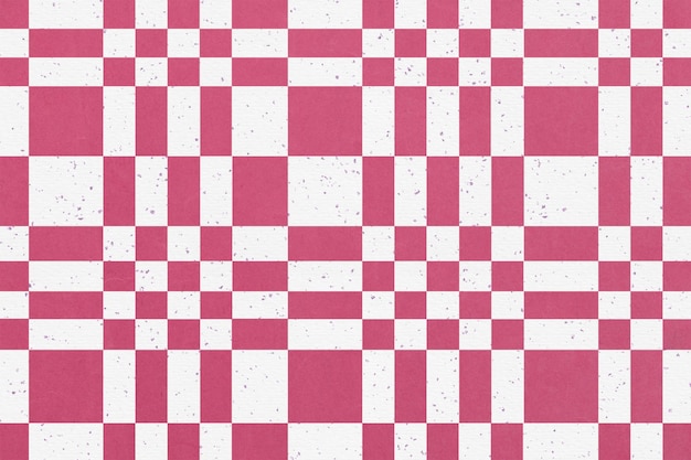 Diseño de cuadrícula de tablero de ajedrez rosa y blanco