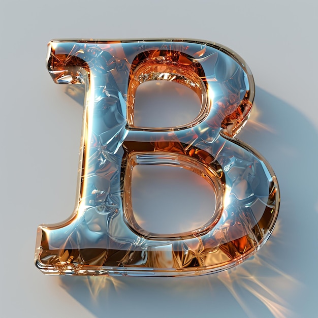 Diseño de decoración creativo de la letra B