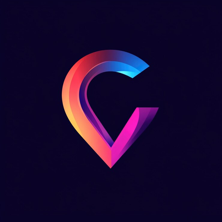 Foto diseño de decoración de la idea del logotipo de la letra v