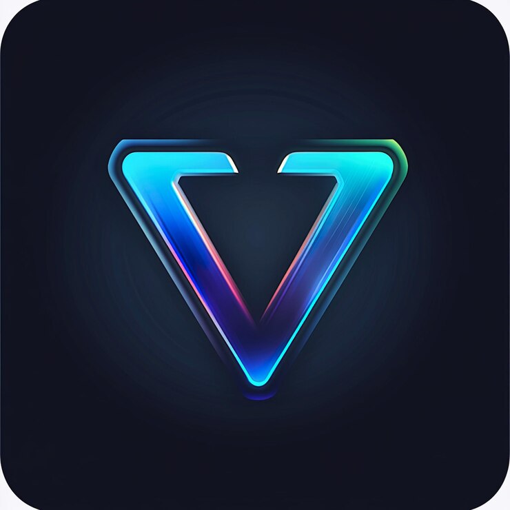 Foto diseño de decoración de la idea del logotipo de la letra v