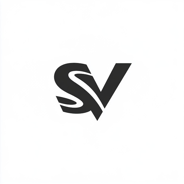 Diseño de decoración de la idea del logotipo de la letra V