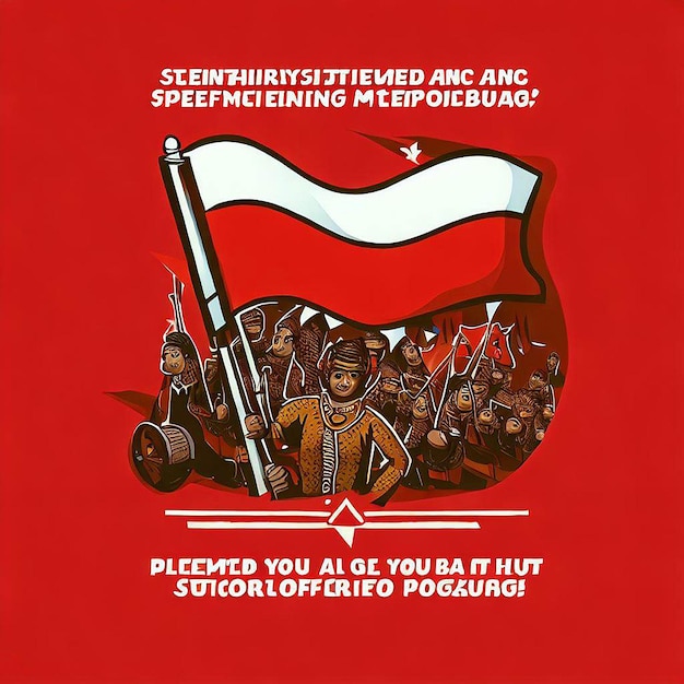 Diseño para el Día de la Independencia de Indonesia