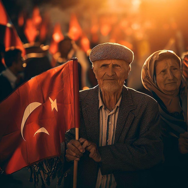 Foto diseño para el día de la independencia de turquía039 el 30 de agosto