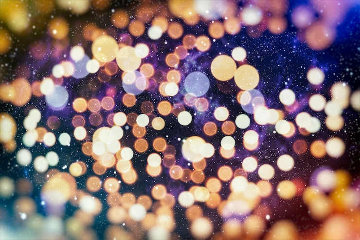 Foto el diseño de diseño de fondo de brillo claro borroso abstracto coloreado se puede utilizar para el concepto de fondo o el fondo del festival.