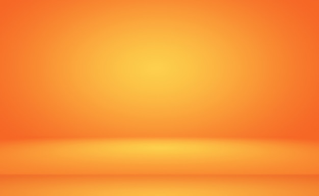 Diseño de diseño de fondo naranja abstracto, estudio, habitación, plantilla web, informe comercial con color degradado de círculo suave.