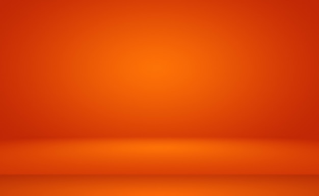 Diseño de diseño de fondo naranja abstracto, estudio, habitación, plantilla web, informe comercial con color degradado de círculo suave.