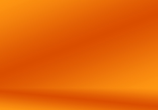 Foto diseño de diseño de fondo naranja liso abstracto, estudio, sala, plantilla web, informe comercial con color degradado de círculo suave.