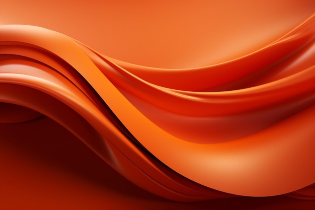 Diseño de diseño de fondo naranja liso y abstracto
