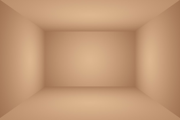 Diseño de diseño de fondo de pared marrón suave abstracto, estudio, habitación, plantilla web, informe comercial con color degradado de círculo suave